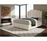 Hugo Velvet Upholstered Bed - Image 2