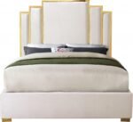 Hugo Velvet Upholstered Bed - Image 3