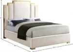 Hugo Velvet Upholstered Bed - Image 4