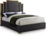 Hugo Velvet Upholstered Bed