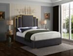 Hugo Velvet Upholstered Bed - Image 3