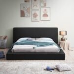 Terra Boucle Fabric Upholstered Bed - Image 4