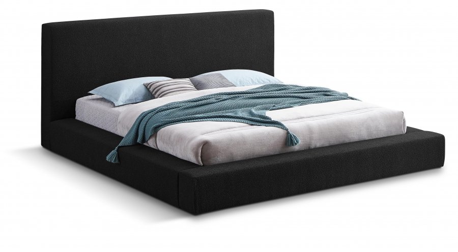 26480.jpg Terra Boucle Fabric Upholstered Bed - Image 1