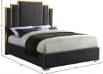 Hugo Velvet Upholstered Bed - Image 5