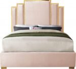 Hugo Velvet Upholstered Bed - Image 3