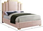Hugo Velvet Upholstered Bed - Image 4