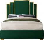 Hugo Velvet Upholstered Bed - Image 3