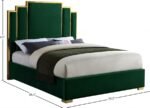 Hugo Velvet Upholstered Bed - Image 4