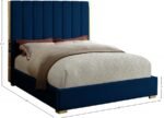 Becca Velvet Upholstered Bed - Image 3