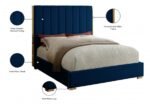 Becca Velvet Upholstered Bed - Image 4