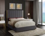 Becca Velvet Upholstered Bed - Image 2