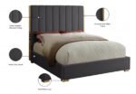Becca Velvet Upholstered Bed - Image 4