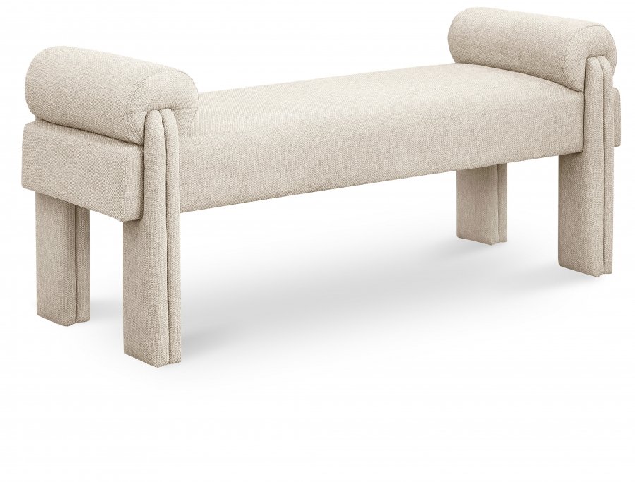 26702.jpg Stefano Fabric Upholstered Bench - Image 1