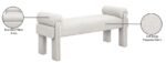 Stefano Fabric Upholstered Bench - Image 8