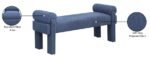 Stefano Fabric Upholstered Bench - Image 8