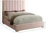 Becca Velvet Upholstered Bed - Image 3