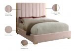 Becca Velvet Upholstered Bed - Image 4