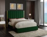 Becca Velvet Upholstered Bed - Image 2