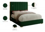 Becca Velvet Upholstered Bed - Image 4