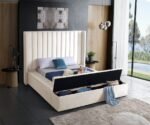 Kiki Velvet Upholstered Bed - Image 4
