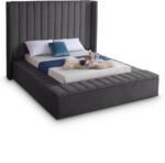 Kiki Velvet Upholstered Bed