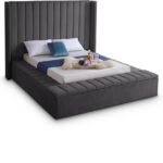 Kiki Velvet Upholstered Bed