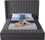 Kiki Velvet Upholstered Bed - Image 4
