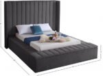 Kiki Velvet Upholstered Bed - Image 8