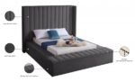 Kiki Velvet Upholstered Bed - Image 9