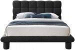 Deco Boucle Fabric Upholstered Bed - Image 3