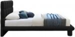 Deco Boucle Fabric Upholstered Bed - Image 4