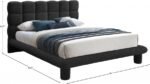 Deco Boucle Fabric Upholstered Bed - Image 6