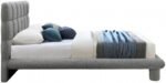 Deco Boucle Fabric Upholstered Bed - Image 4