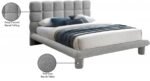 Deco Boucle Fabric Upholstered Bed - Image 7