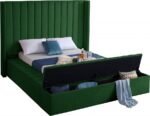 Kiki Velvet Upholstered Bed - Image 2