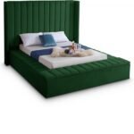 Kiki Velvet Upholstered Bed
