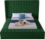 Kiki Velvet Upholstered Bed - Image 4