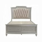 Kaitlyn EK Bed W/Led & Storage