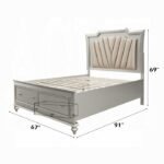 Kaitlyn Queen Bed W/Led & Storage - Image 2