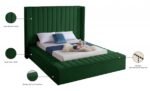 Kiki Velvet Upholstered Bed - Image 9