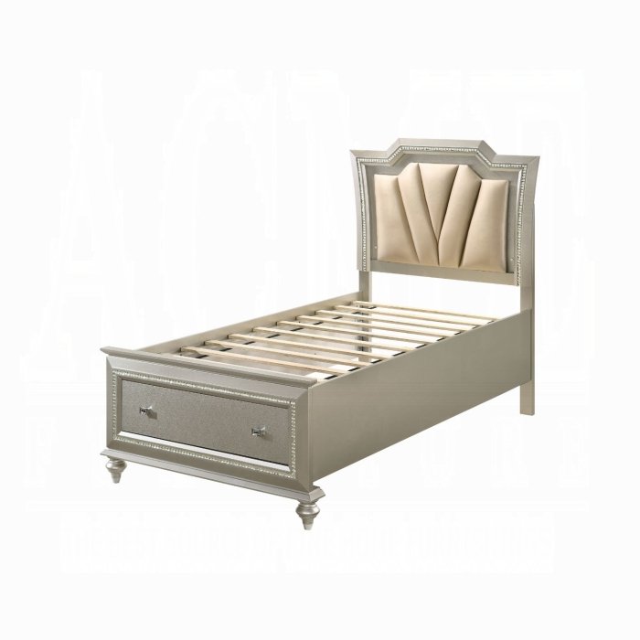 27240t_a.jpg Kaitlyn Twin Bed W/Led & Storage - Image 1