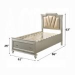 Kaitlyn Full Bed W/Led & Storage - Image 2