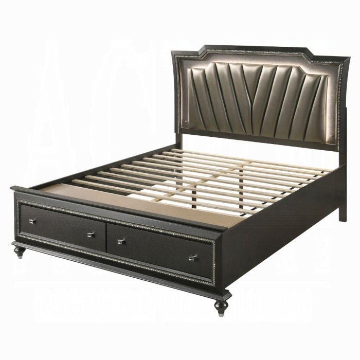 27277ek.jpg Kaitlyn EK Bed W/Led & Storage - Image 1