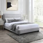 Nolita Linen Textured Fabric Upholstered Bed - Image 2