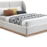 Jardin Boucle Fabric Upholstered Bed