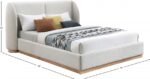 Jardin Boucle Fabric Upholstered Bed - Image 7
