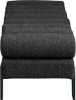 Akeela Linen Textured Fabric Upholstered Bench - Image 4