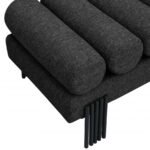 Akeela Linen Textured Fabric Upholstered Bench - Image 5