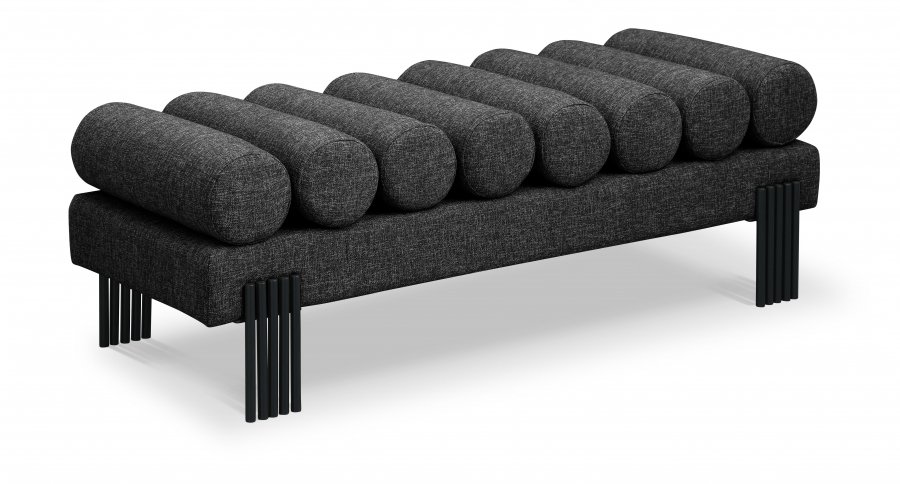 27633.jpg Akeela Linen Textured Fabric Upholstered Bench - Image 1