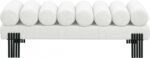 Akeela Linen Textured Fabric Upholstered Bench - Image 3